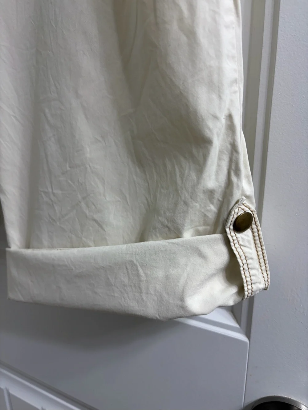 J. Crew Cream Chino City Fit Pants Cropped Vintage Y2K Size 12